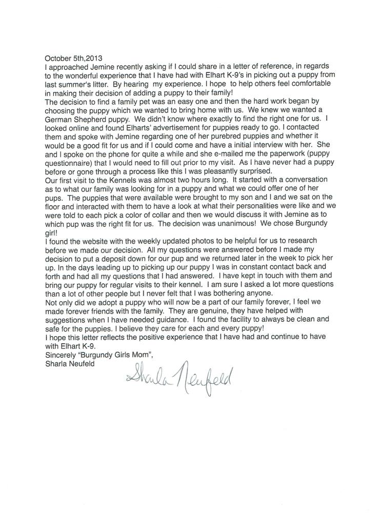 Elhart Referral letter - Sharla N